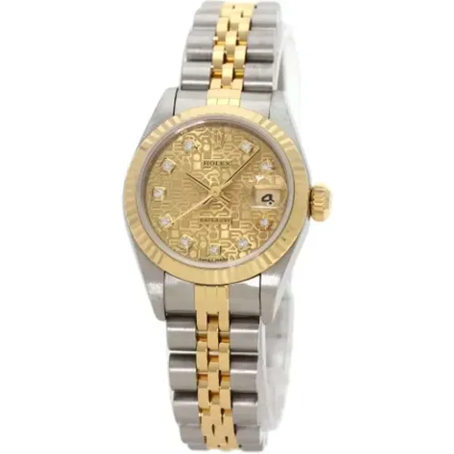 Pre-owned Stainless Steel watches , female, Sizes: ONE SIZE - Rolex Vintage - Modalova