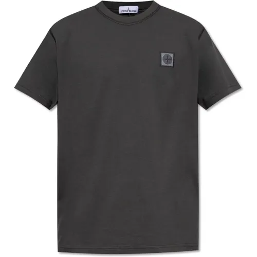 Branded T-shirt , male, Sizes: M - Stone Island - Modalova