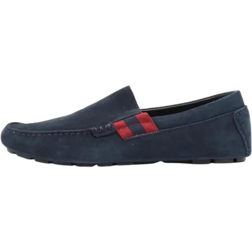 Pre-owned Suede flats , male, Sizes: 8 UK - Gucci Vintage - Modalova