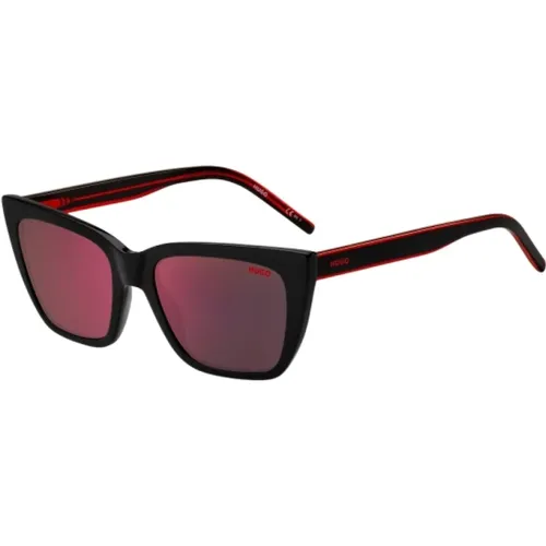 Schwarze Acetat Damen Sonnenbrille - Hugo Boss - Modalova