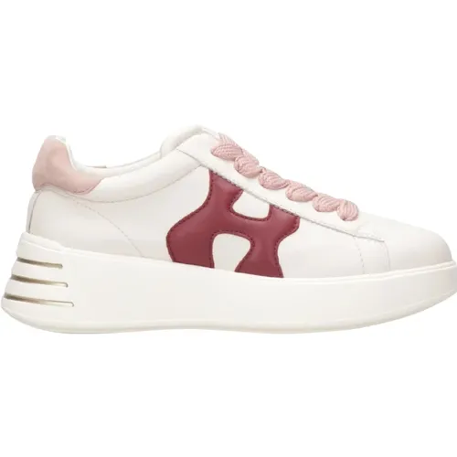 Leder-Sneakers mit Maxi H-Logo - Hogan - Modalova