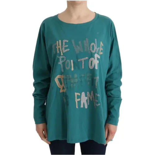 Logo Print Cotton Sweater , female, Sizes: S - John Galliano - Modalova