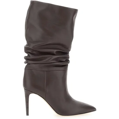 Braune Stiefel im Pariser Stil , Damen, Größe: 38 1/2 EU - Paris Texas - Modalova