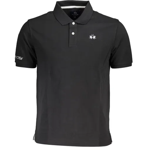 Schwarzes Polo-Shirt Herren , Herren, Größe: L - LA MARTINA - Modalova