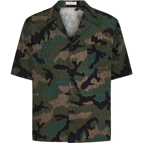 Iconographe Camouflage Seidenhemd - Valentino - Modalova