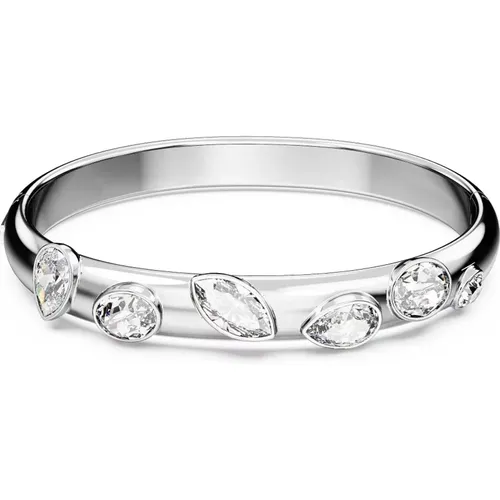 Dextera Bracelet, Rhodium Plated, Faceted Crystals , female, Sizes: ONE SIZE - Swarovski - Modalova