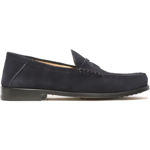 Suede Moccasins Leather Sole , male, Sizes: 11 UK, 8 1/2 UK - Rossano Bisconti - Modalova