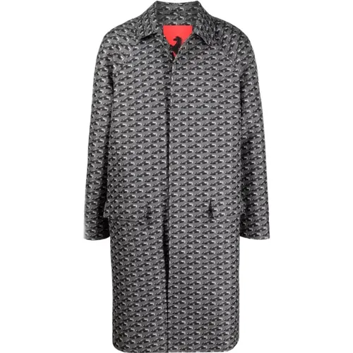 Coats Grey , male, Sizes: L - Ferrari - Modalova
