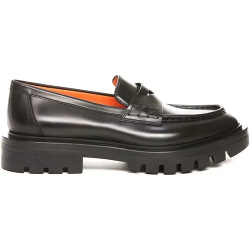 Classic Leather Moccasin Shoes , female, Sizes: 3 1/2 UK, 4 1/2 UK, 3 UK, 5 1/2 UK, 6 UK, 8 UK - Santoni - Modalova