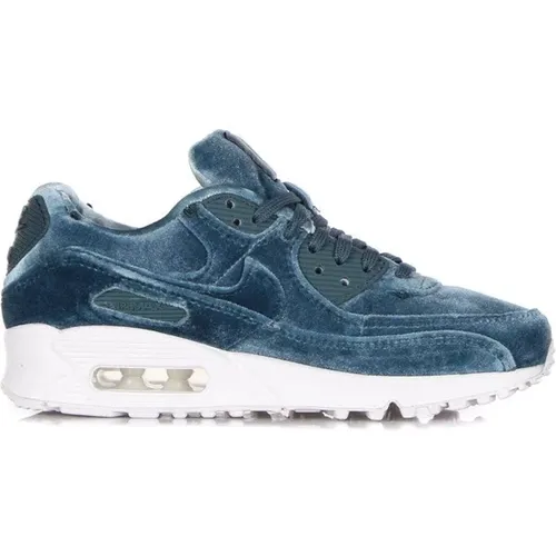 Grüne Air Max 90 Premium Sneakers , Damen, Größe: 37 1/2 EU - Nike - Modalova