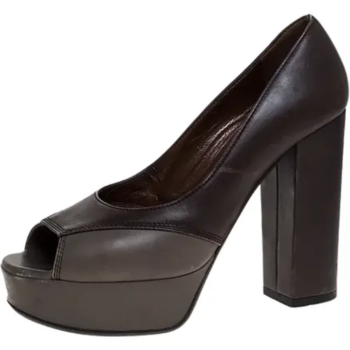 Pre-owned Leather heels , female, Sizes: 5 1/2 UK - Marni Pre-owned - Modalova