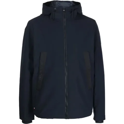 Tech essentials hooded jacket , male, Sizes: XL, S, 2XL, M, L - Tommy Hilfiger - Modalova