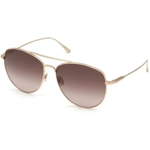 Luxurious Gold Sunglasses , unisex, Sizes: 59 MM - Tom Ford - Modalova