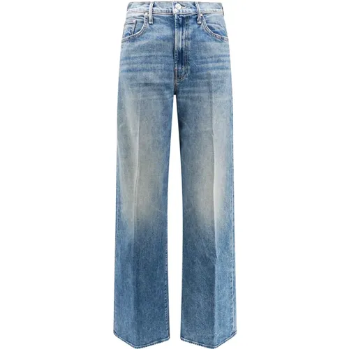 Stretch Baumwoll Jeans mit M Stickerei , Damen, Größe: W26 - Mother - Modalova
