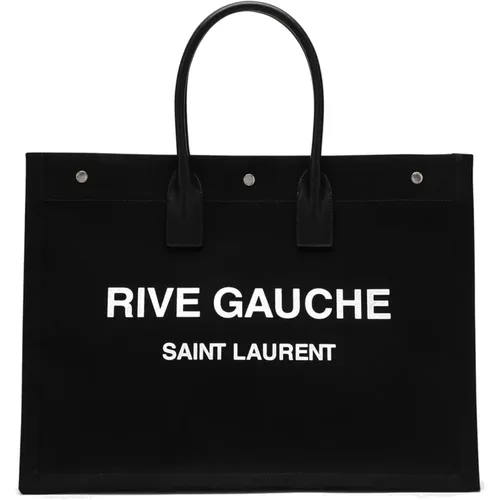 Rive Gauche Leather Tote Bag , female, Sizes: ONE SIZE - Saint Laurent - Modalova