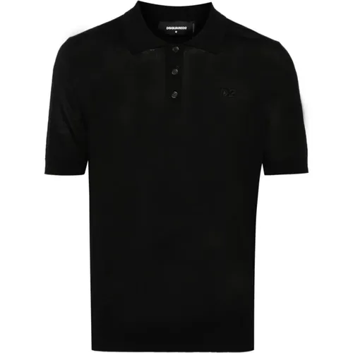 Knit Polo T-shirts and Polos , male, Sizes: M, S - Dsquared2 - Modalova
