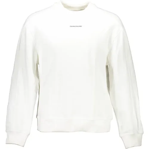 Weißes Herren Sweatshirt Langarm Druck , Herren, Größe: 2XL - Calvin Klein - Modalova