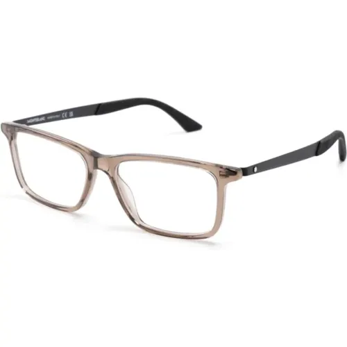 Braun/Havanna Optische Brille,Klassische Schwarze Optische Brille,Blaue Optische Brille,Glasses,Graue Optische Brille mit Zubehör,Designer Brille Sch - Montblanc - Modalova