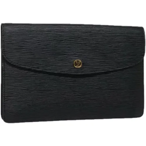 Pre-owned Leather clutches , female, Sizes: ONE SIZE - Louis Vuitton Vintage - Modalova