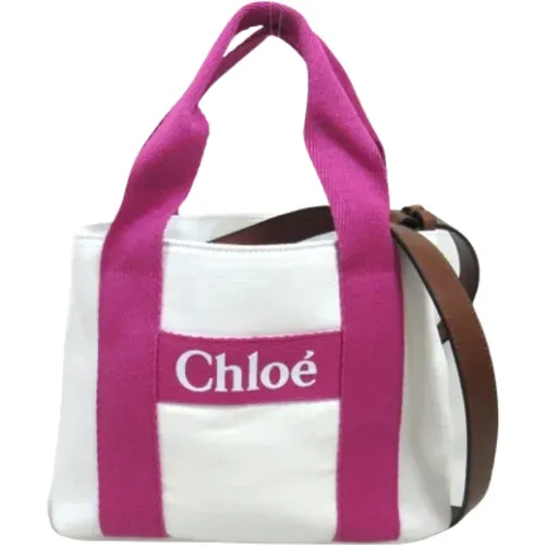 Pre-owned Cotton handbags , female, Sizes: ONE SIZE - Chloé Pre-owned - Modalova