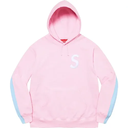 Limited Edition S Logo Split Hoodie , male, Sizes: L, M, XL - Supreme - Modalova