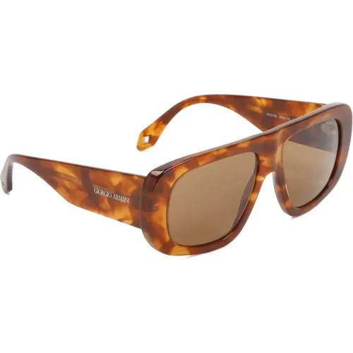 Unregelmäßig geformte Sonnenbrille , unisex, Größe: 56 MM - Giorgio Armani - Modalova