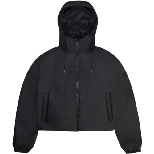 Kurze Isolierte Jacke Schwarz Rains - Rains - Modalova