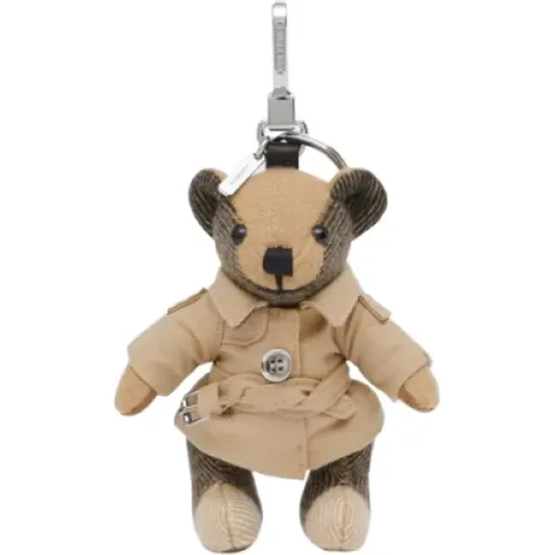 Check Trench Teddy Bear Keychain , female, Sizes: ONE SIZE - Burberry - Modalova