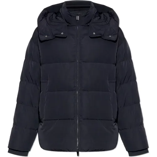 Jacke mit abnehmbarer Kapuze , Herren, Größe: 2XL - Emporio Armani - Modalova