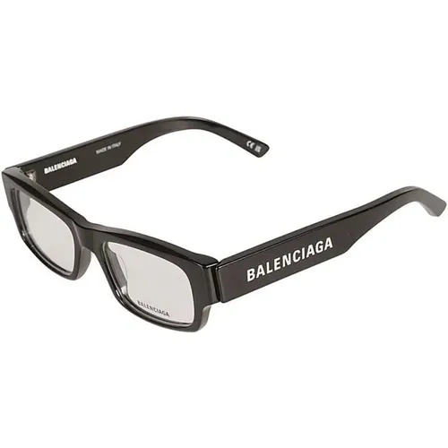 Schwarze Transparente Brille , unisex, Größe: 53 MM - Balenciaga - Modalova