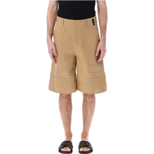 Canvas Bermudas Arbeitskleidung Tasche Shorts - Fendi - Modalova