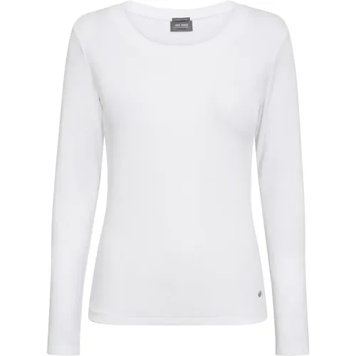 Rib Tee Top Weiß , Damen, Größe: XL - MOS MOSH - Modalova