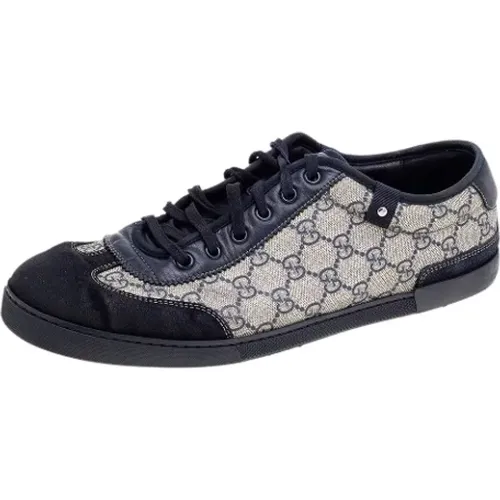 Pre-owned Leather sneakers , female, Sizes: 11 UK - Gucci Vintage - Modalova