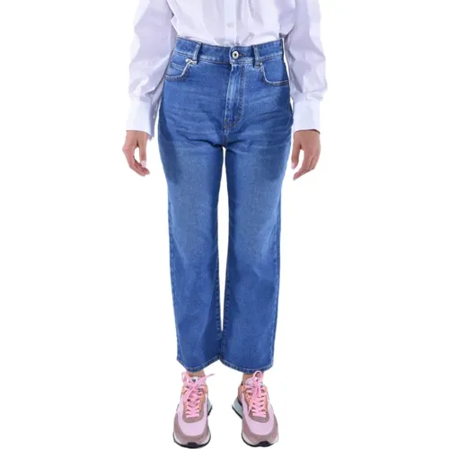 Knöchellange Gekürzte Denim-Jeans , Damen, Größe: 2XS - Max Mara Weekend - Modalova