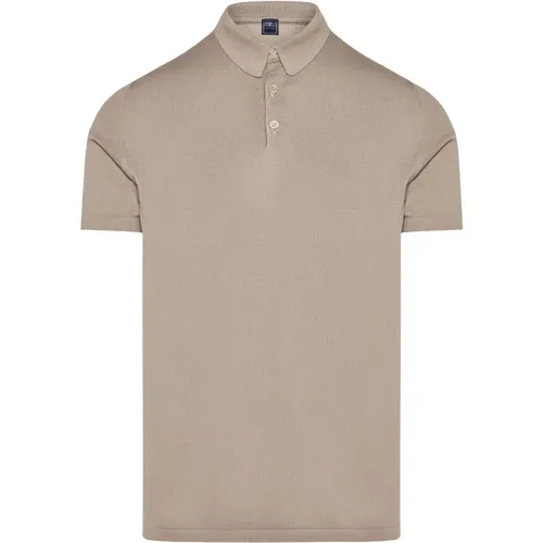 Giza cotton polo shirt , male, Sizes: 2XL, XL, L, 3XL - Fedeli - Modalova