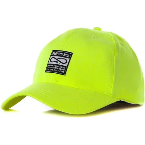 Gebogener Schirmkappe - Label Cap Lime , Herren, Größe: ONE Size - Propaganda - Modalova