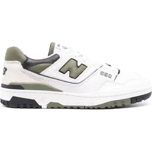 Green Leather Sneakers with Logo Detailing , male, Sizes: 7 1/2 UK, 10 UK, 6 UK, 6 1/2 UK - New Balance - Modalova