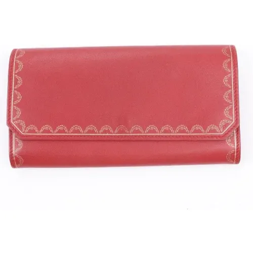 Pre-owned Leather wallets , female, Sizes: ONE SIZE - Cartier Vintage - Modalova