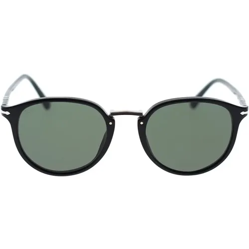Classic Oval Sunglasses with Typewriter-Inspired Details , unisex, Sizes: 51 MM - Persol - Modalova