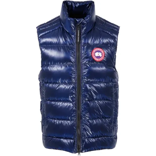 Navy Crofton Vest , male, Sizes: M - Canada Goose - Modalova