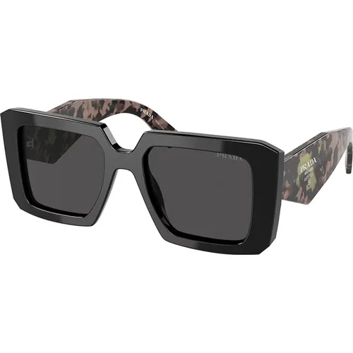 Stilvolle Sonnenbrille Schwarz Dunkelgrau , Damen, Größe: XS - Prada - Modalova