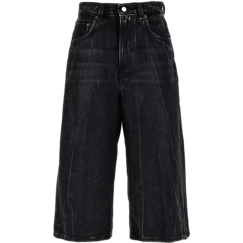 Schwarze Denim Bermuda Shorts , Damen, Größe: W25 - Haikure - Modalova