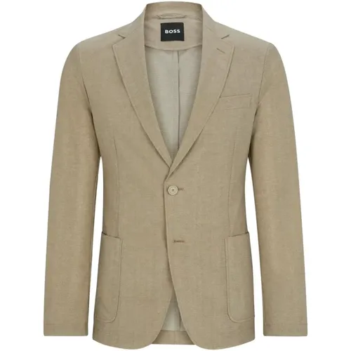 Unlined Single-Breasted Jacket , male, Sizes: L, XL - Boss - Modalova