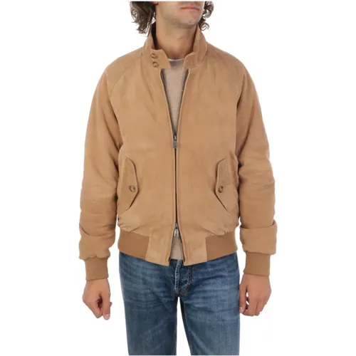 Suede G9 Jacke , Herren, Größe: 2XS - Baracuta - Modalova