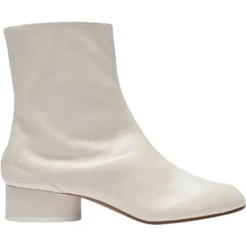 Pre-owned Leather boots , female, Sizes: 3 UK - Maison Margiela Pre-owned - Modalova