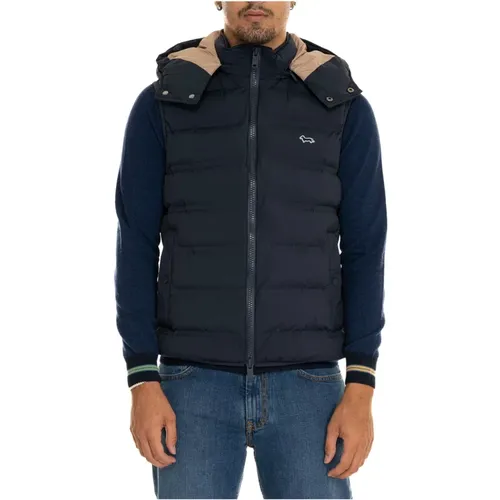 Gestepptes Gilet mit Abnehmbarer Kapuze , Herren, Größe: XL - Harmont & Blaine - Modalova