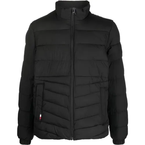 Branded stand collar jacket , male, Sizes: S, M, XL, 2XL, L - Tommy Hilfiger - Modalova