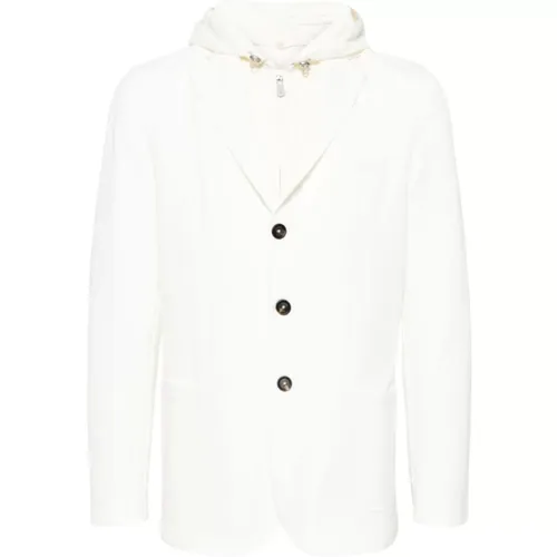 Cotton Blend Casual Jacket , male, Sizes: M, L, XL - Eleventy - Modalova