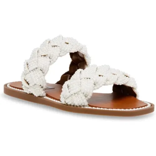 Summer Sliders: Stylish and Comfortable Flat Shoes , female, Sizes: 4 UK, 3 UK, 6 UK, 4 1/2 UK, 5 1/2 UK - Steve Madden - Modalova