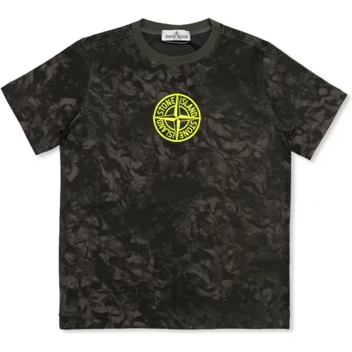 T-Shirt mit gesticktem Logo - Stone Island - Modalova